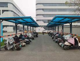 电动车膜结构车棚案例